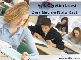 AÖL Ders Geçme Notu