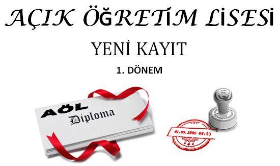 Açık Lise 1. Dönem Yeni Kayıt – 2019 1. Dönem