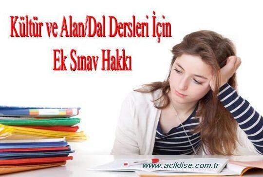 AÖL ve MAÖL Öğrencilerine Ek Sınav Hakkı!