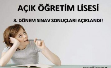 Açık Lise 3. Dönem Sonuçları Erken Açıklandı!