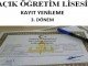 Açık Lise Kayıt Yenileme 3. Dönem, AÖL Kayıt Yenileme Tarihi ve Ücretleri Açık Lise kayıt yenileme, AÖL kayıt Yenileme Tarihi ve Ücreti