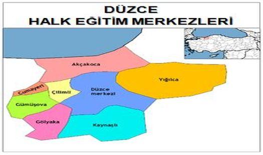 Düzce İlinde Bulunan Halk Eğitim Merkezleri (İrtibat Büroları)