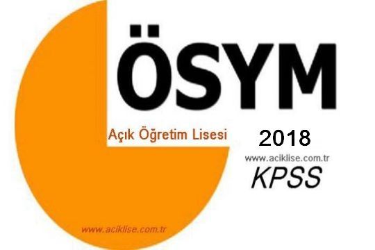 Açık Lise KPSS - AÖL KPSS Başvuruları