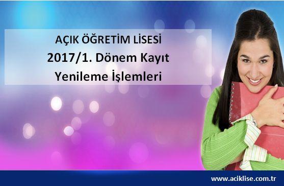 aöl kayıt yenileme açık lise kayıt yenileme