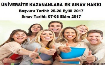 aöl ek sınav açık lise ek sınav