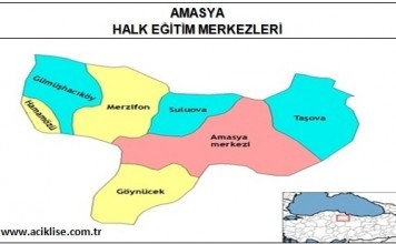 Amasya İlinde Bulunan Halk Eğitim Merkezleri (İrtibat Büroları) amasya hem amasya halk eğitim merkezi