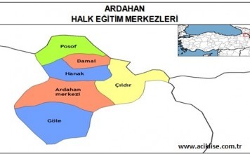 Ardahan İlinde Bulunan Halk Eğitim Merkezleri (İrtibat Büroları) ardahan hem ardahan halk eğitim merkezi