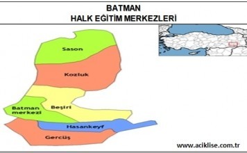 Batman İlinde Bulunan Halk Eğitim Merkezleri (İrtibat Büroları) batman hem batman halk eğitim merkezi