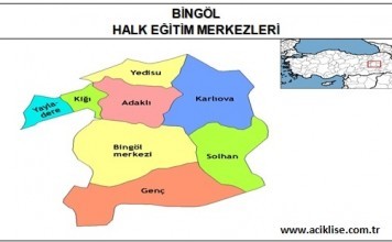Bingöl İlinde Bulunan Halk Eğitim Merkezleri (İrtibat Büroları) bingöl hem bingöl halk eğitim merkezi
