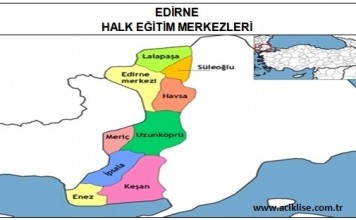 Edirne İlinde Bulunan Halk Eğitim Merkezleri (İrtibat Büroları) edirne hem edirne halk eğitim merkezi