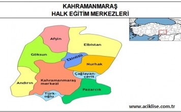 Kahramanmaraş İlinde Bulunan Halk Eğitim Merkezleri (İrtibat Büroları) kahramanmaraş hem kahramanmaraş halk eğitim merkezi