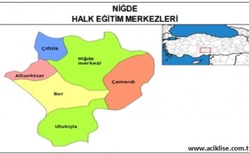 Niğde İlinde Bulunan Halk Eğitim Merkezleri (İrtibat Büroları) niğde hem niğde halk eğitim merkezi
