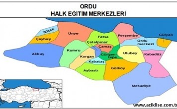 Ordu İlinde Bulunan Halk Eğitim Merkezleri (İrtibat Büroları) ordu hem ordu halk eğitim merkezi
