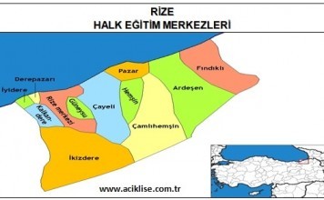 Rize İlinde Bulunan Halk Eğitim Merkezleri (İrtibat Büroları) rize hem rize halk eğitim merkezi