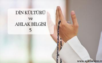 Din Kültürü ve Ahlak Bilgisi 5