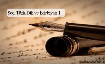 Seçmeli Türk Dili ve Edebiyatı 1