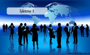 Seçmeli İşletme 1