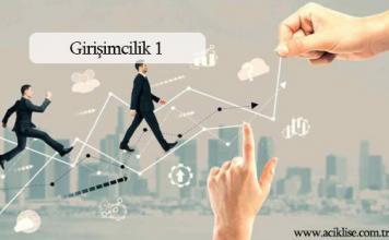Seçmeli Girişimcilik 1